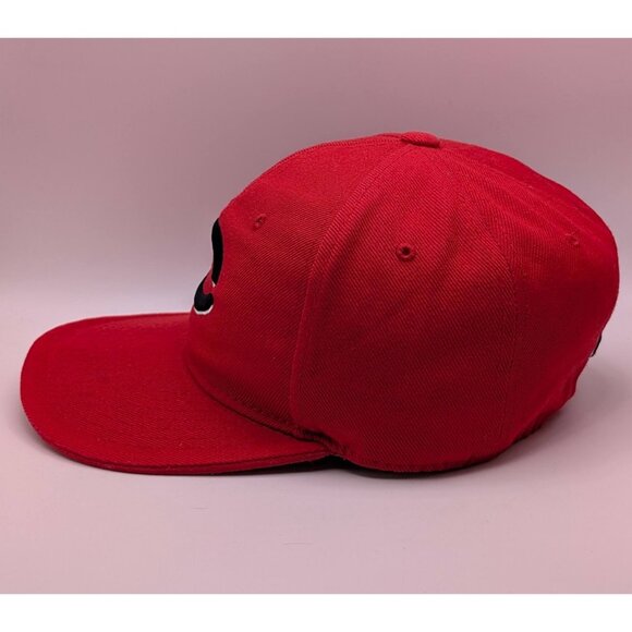 VTG CINCINNATI REDS Vintage 80s Hat Land Red Black C Logo Fitted Mens Size 7 - Picture 3 of 5